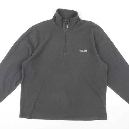 Regatta Men's Grey Fleece 1/2 Zip Outdoor Sweatshirt L