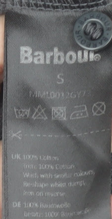 Barbour Men's Grey Polo Shirt, Size S, Short Sleeve