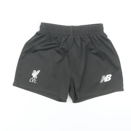 New Balance Boys Black Athletic Shorts, 2-3 Years, Football Style