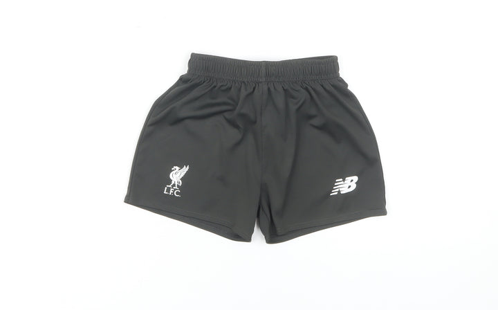 New Balance Boys Black Athletic Shorts, 2-3 Years, Football Style