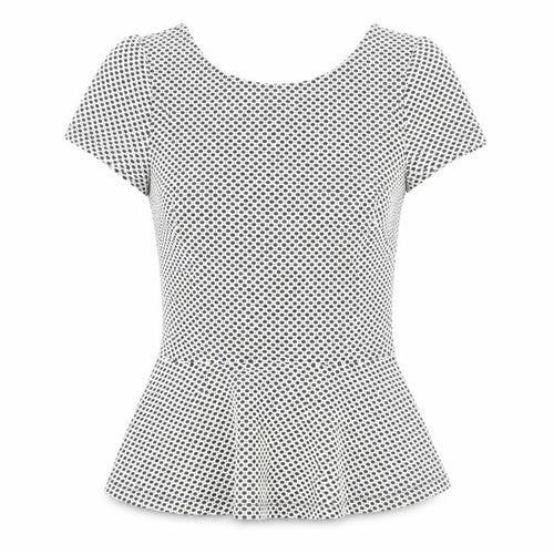 Banana Republic Women's XS Black White Geometric Blouse