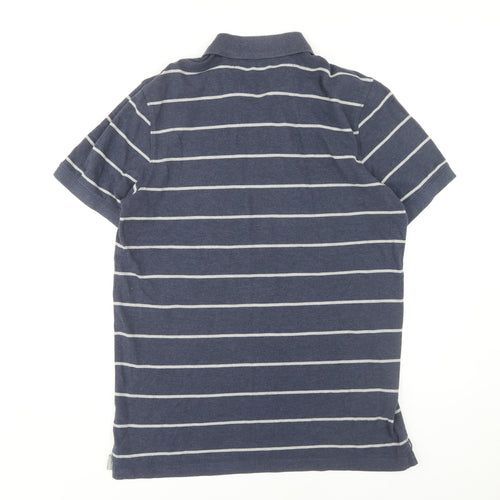 Banana Republic Men's Blue Striped Polo Shirt L
