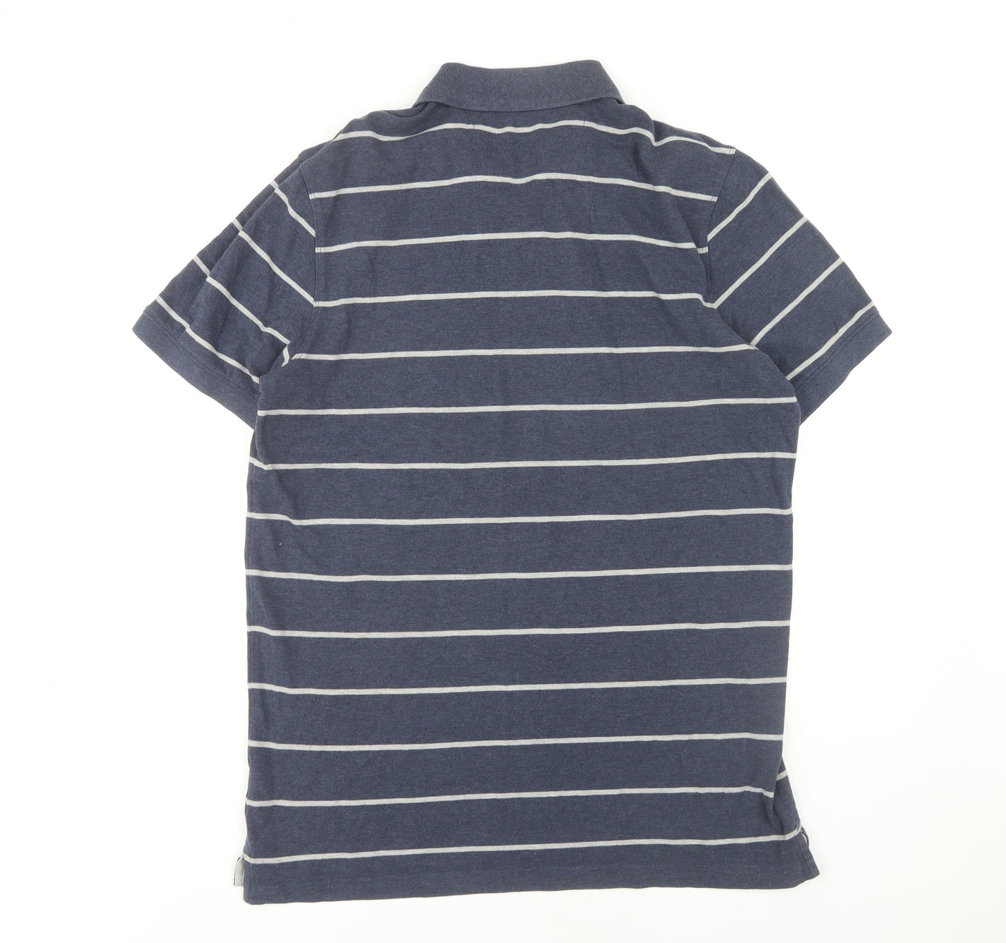 Banana Republic Men's Blue Striped Polo Shirt L
