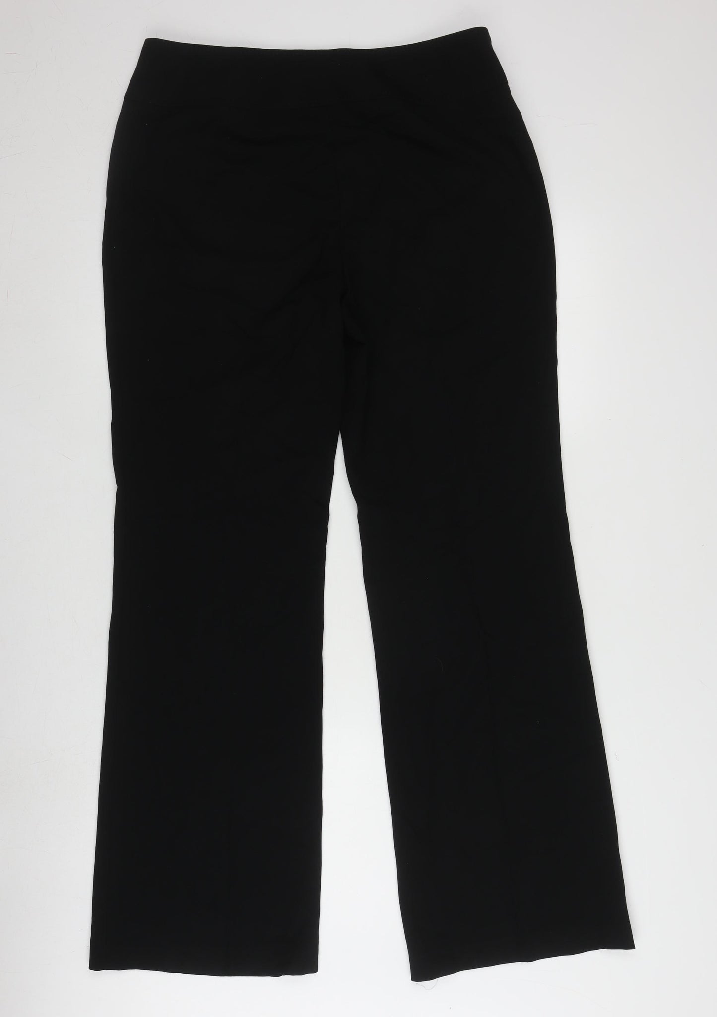 Marks and Spencer Women's Black Straight Trousers, Size 14
