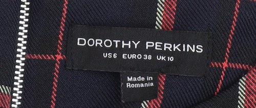 Dorothy Perkins Women's Plaid Shift Dress Size 10