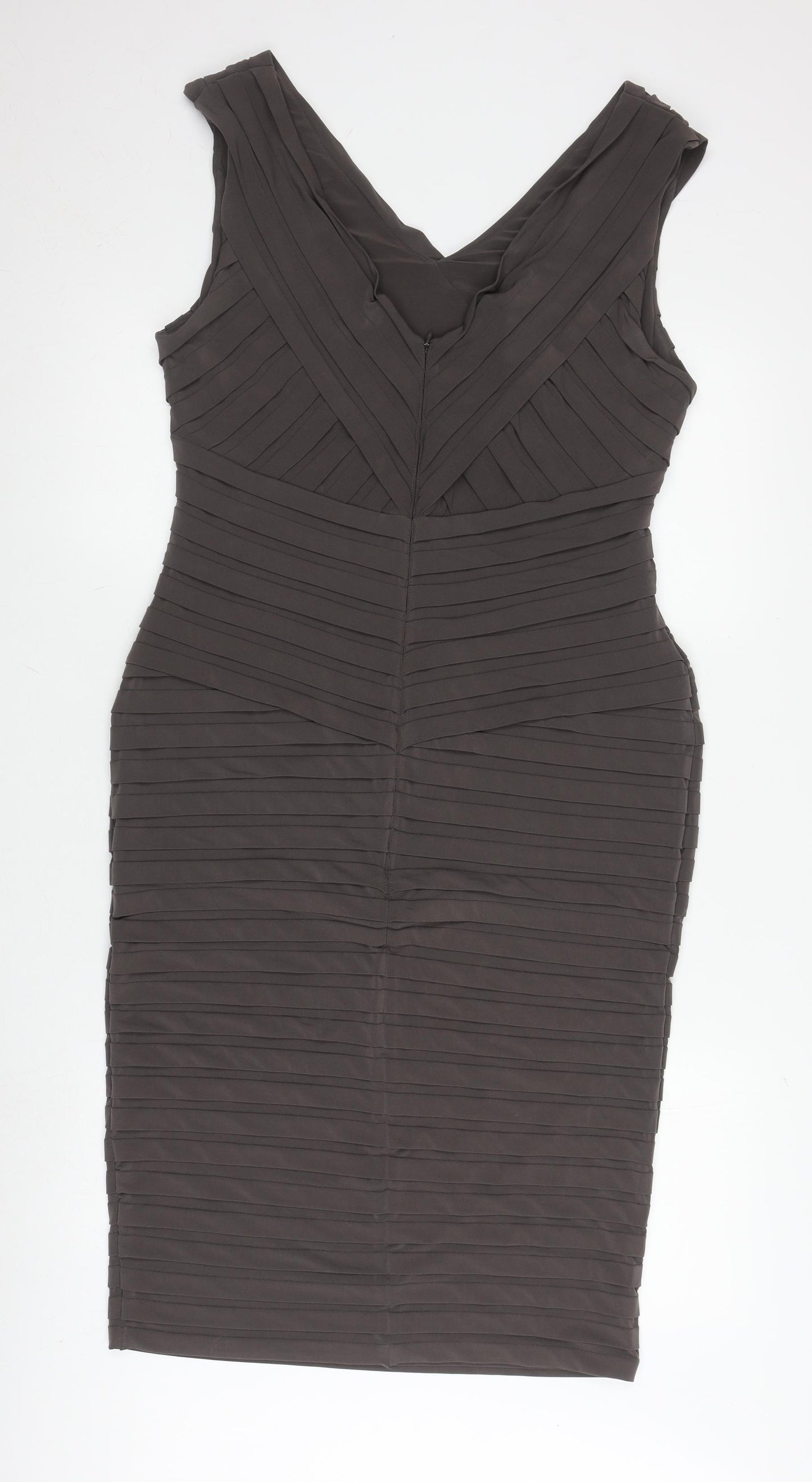 Mint Velvet Women's Black Bodycon Dress Size 16