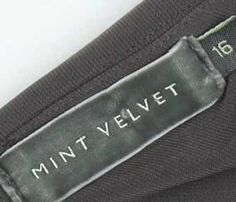 Mint Velvet Women's Black Bodycon Dress Size 16