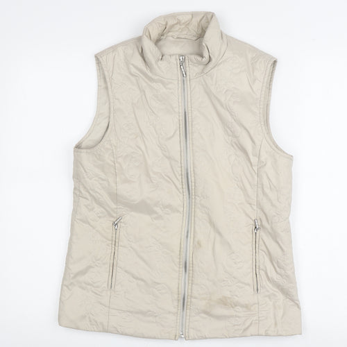Dash Women's Beige Waistcoat Size 12 Classic Style
