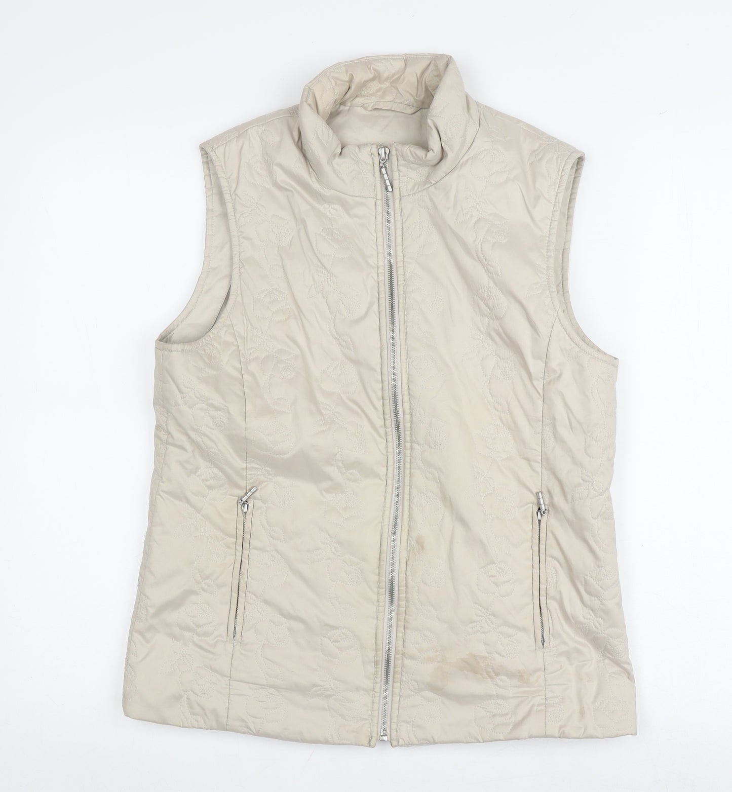 Dash Women's Beige Waistcoat Size 12 Classic Style