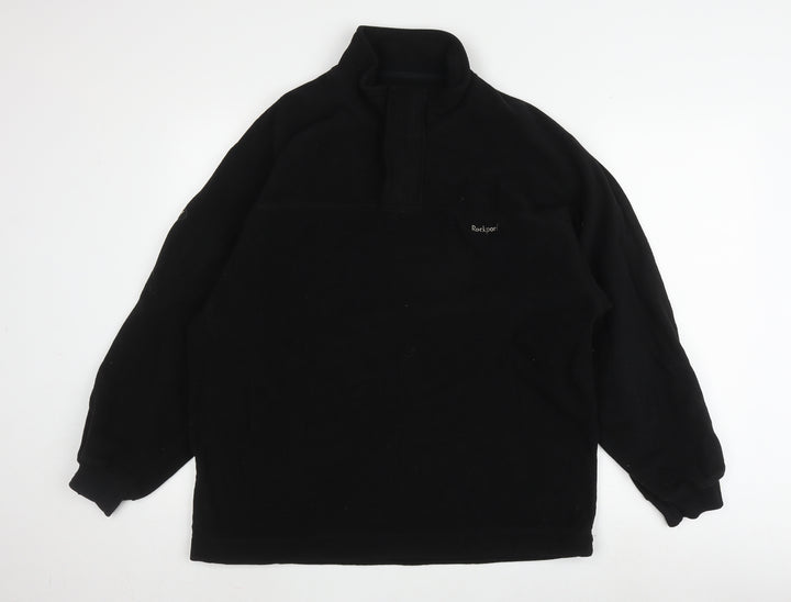 Rockport Men's Black Fleece Logo Sweatshirt L