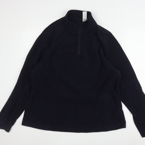 Decathlon Men's Black 2XL Fleece Sweatshirt