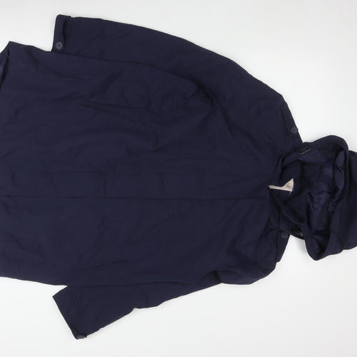 Esprit Women's Blue Parka Coat Size 12 Hooded