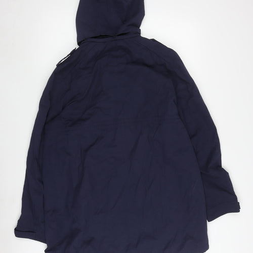 Esprit Women's Blue Parka Coat Size 12 Hooded