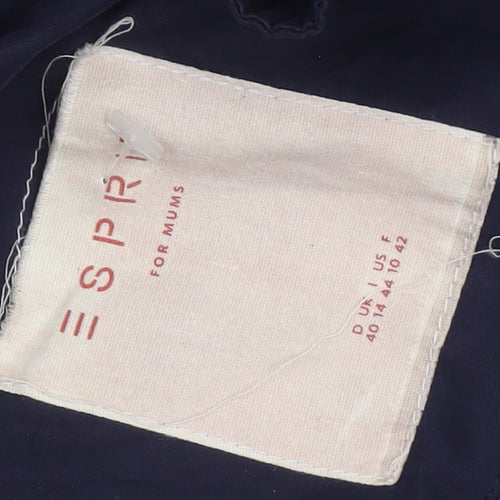 Esprit Women's Blue Parka Coat Size 12 Hooded