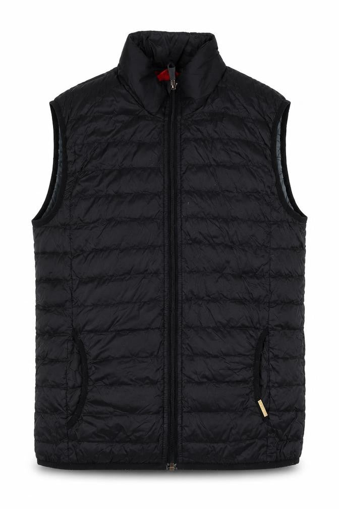 Front view of ESPRIT Men's Black Puffer Waistcoat M