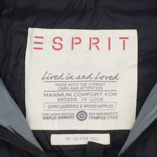 Esprit Men's Black Puffer Waistcoat M