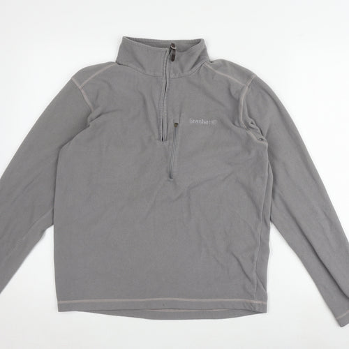 Brasher Men's Grey 1/2 Zip Sweatshirt S - Outdoor