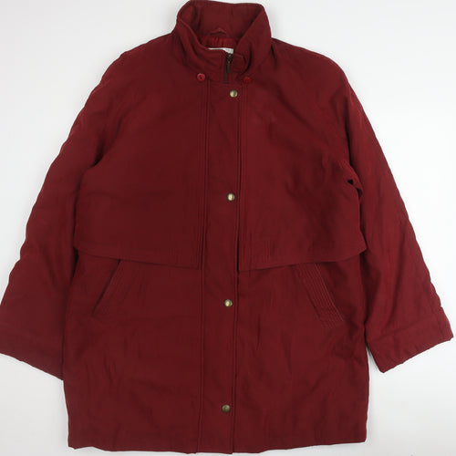 St. Bernard Women's Red Overcoat Size 14
