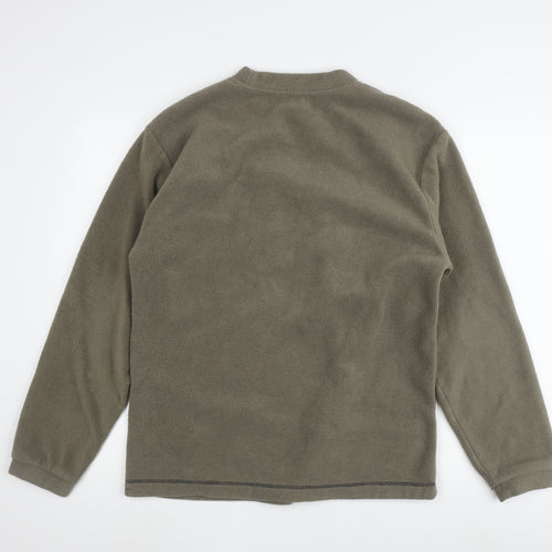that's it Men's Green Fleece Pullover Sweatshirt M