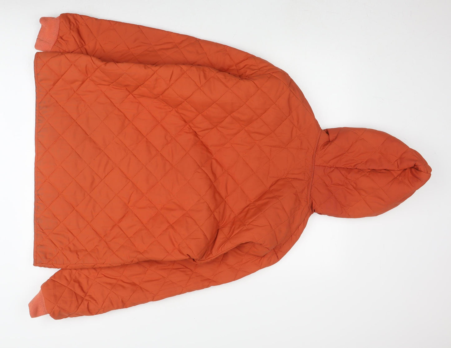 Pepe Jeans Men's Orange Quilted Hooded Jacket L