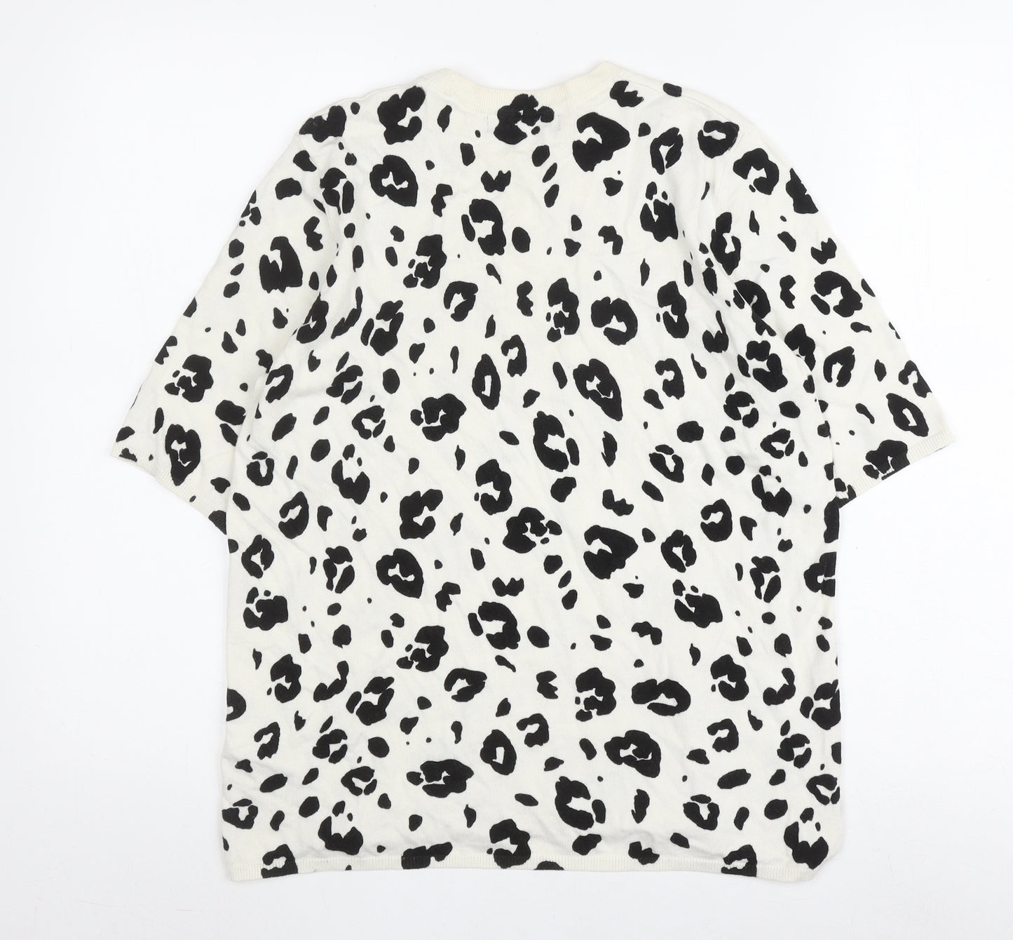 Marks and Spencer Women's Black Animal Print Top L