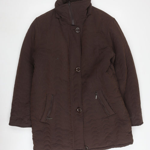 Leimar Women's Brown Quilted Coat Size 20