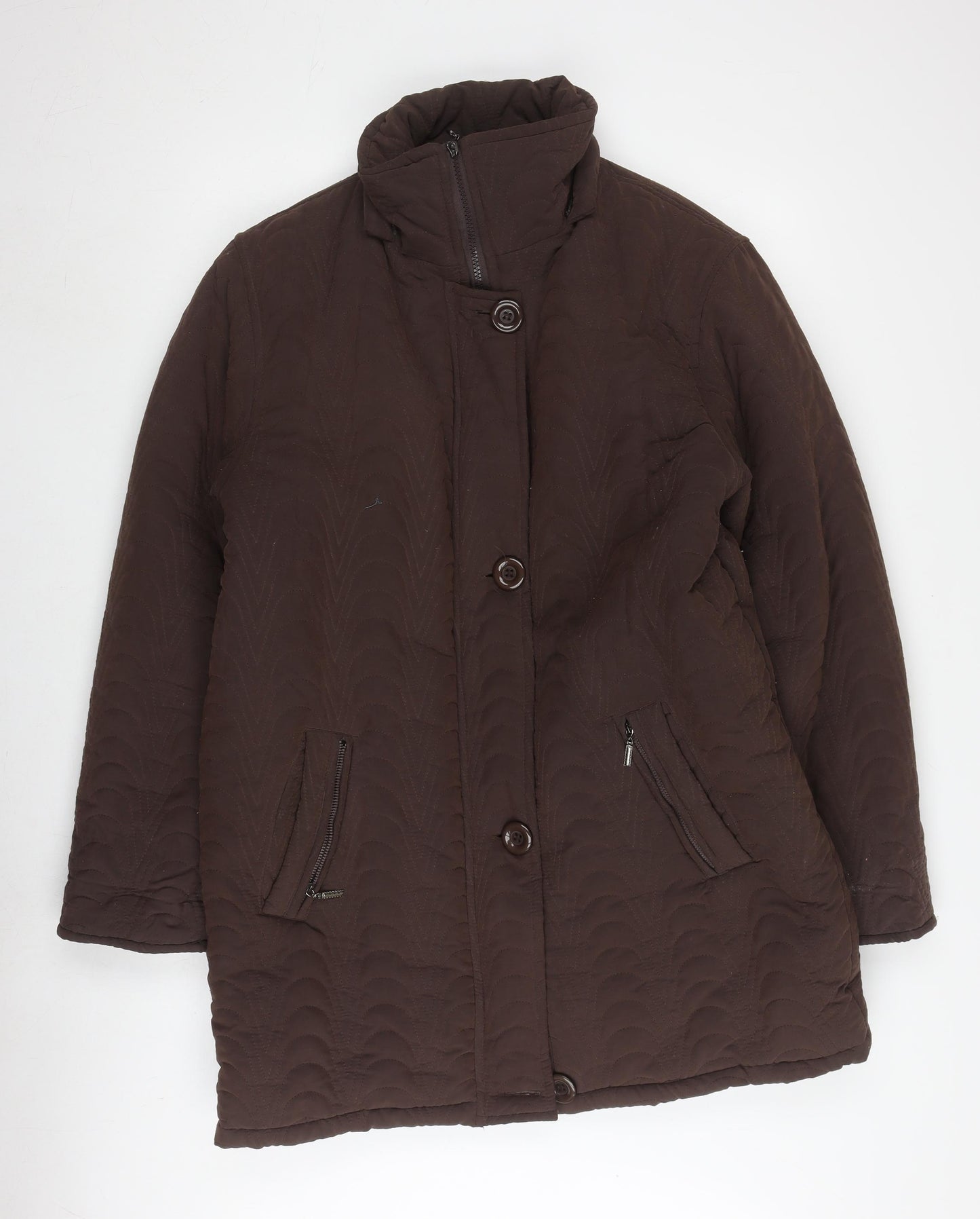 Leimar Women's Brown Quilted Coat Size 20
