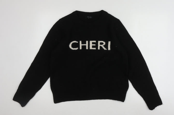 New Look Women's Black Pullover Jumper Size 12