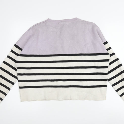 New Look Women's Multicoloured L Striped Pullover