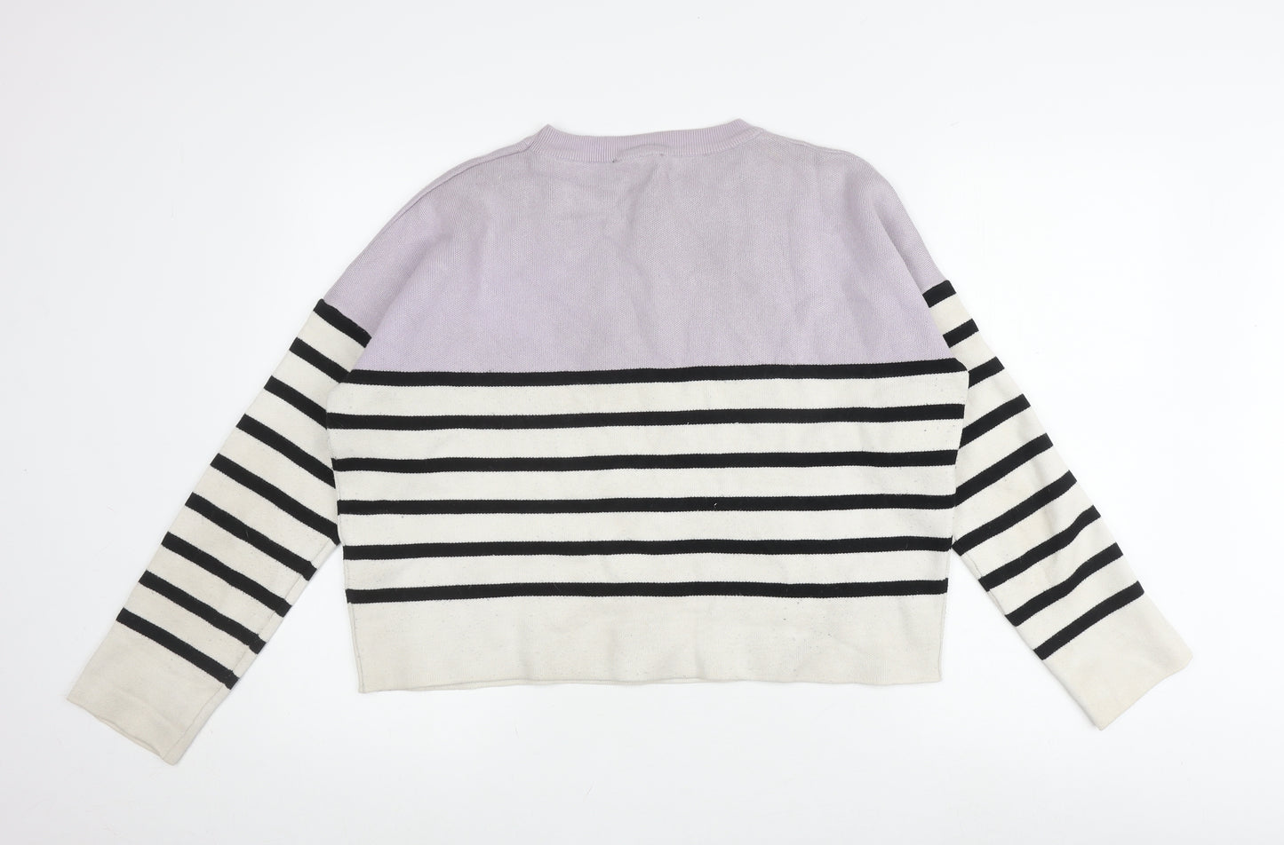 New Look Women's Multicoloured L Striped Pullover