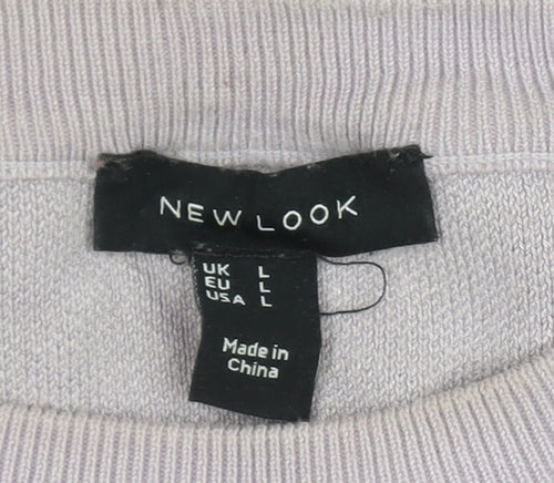 New Look Women's Multicoloured L Striped Pullover