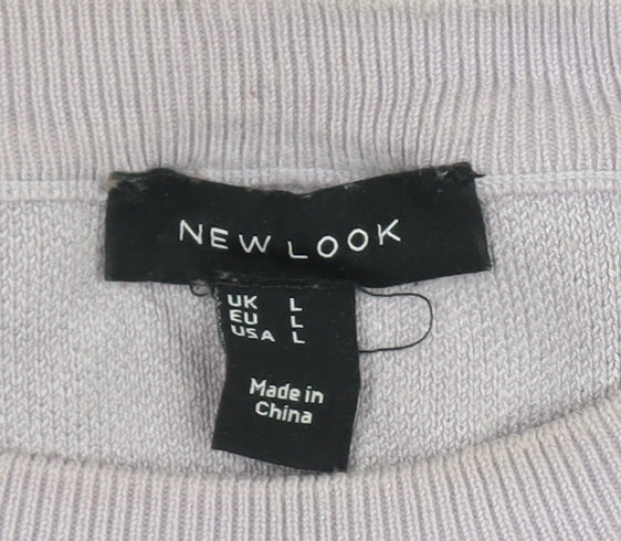 New Look Women's Multicoloured L Striped Pullover