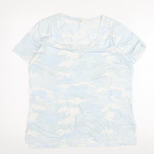 hush Women's Multicoloured Camouflage T-Shirt, M