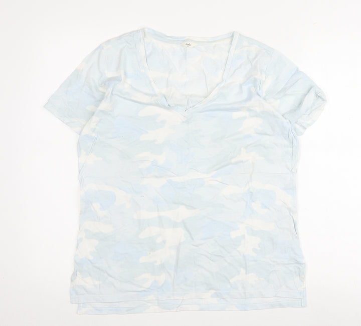 hush Women's Multicoloured Camouflage T-Shirt, M