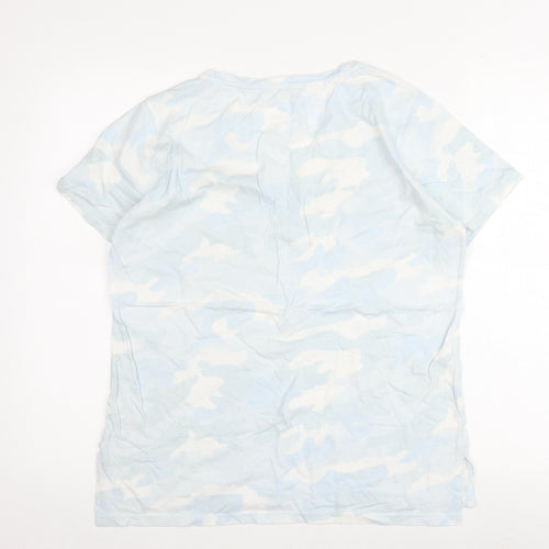 hush Women's Multicoloured Camouflage T-Shirt, M