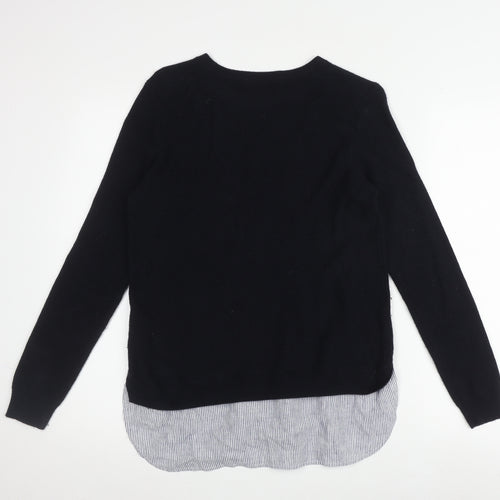 Whistles Women's Black Pullover Jumper S Casual Elegance