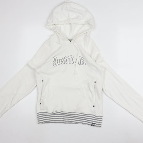 Nike Women's White Pullover Hoodie Size 10