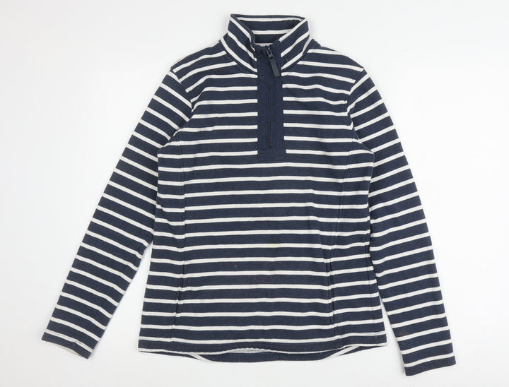 Mountain Warehouse Women's Blue Striped Pullover Sweatshirt Size 8