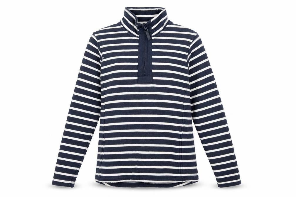 Mountain Warehouse Women's Blue Striped Pullover Sweatshirt Size 8