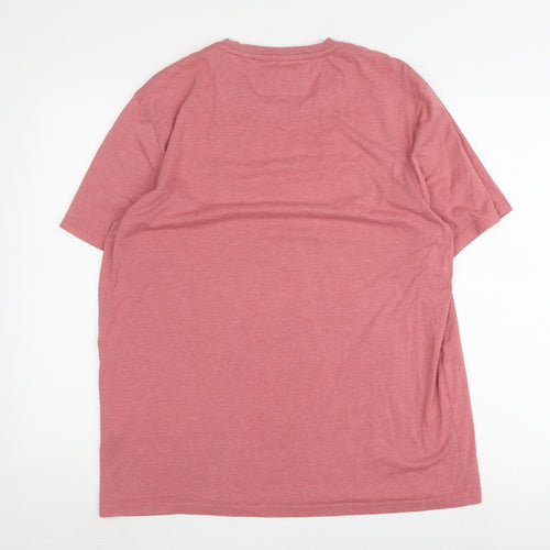 Lyle & Scott Pink Crew Neck T-Shirt for Men XL