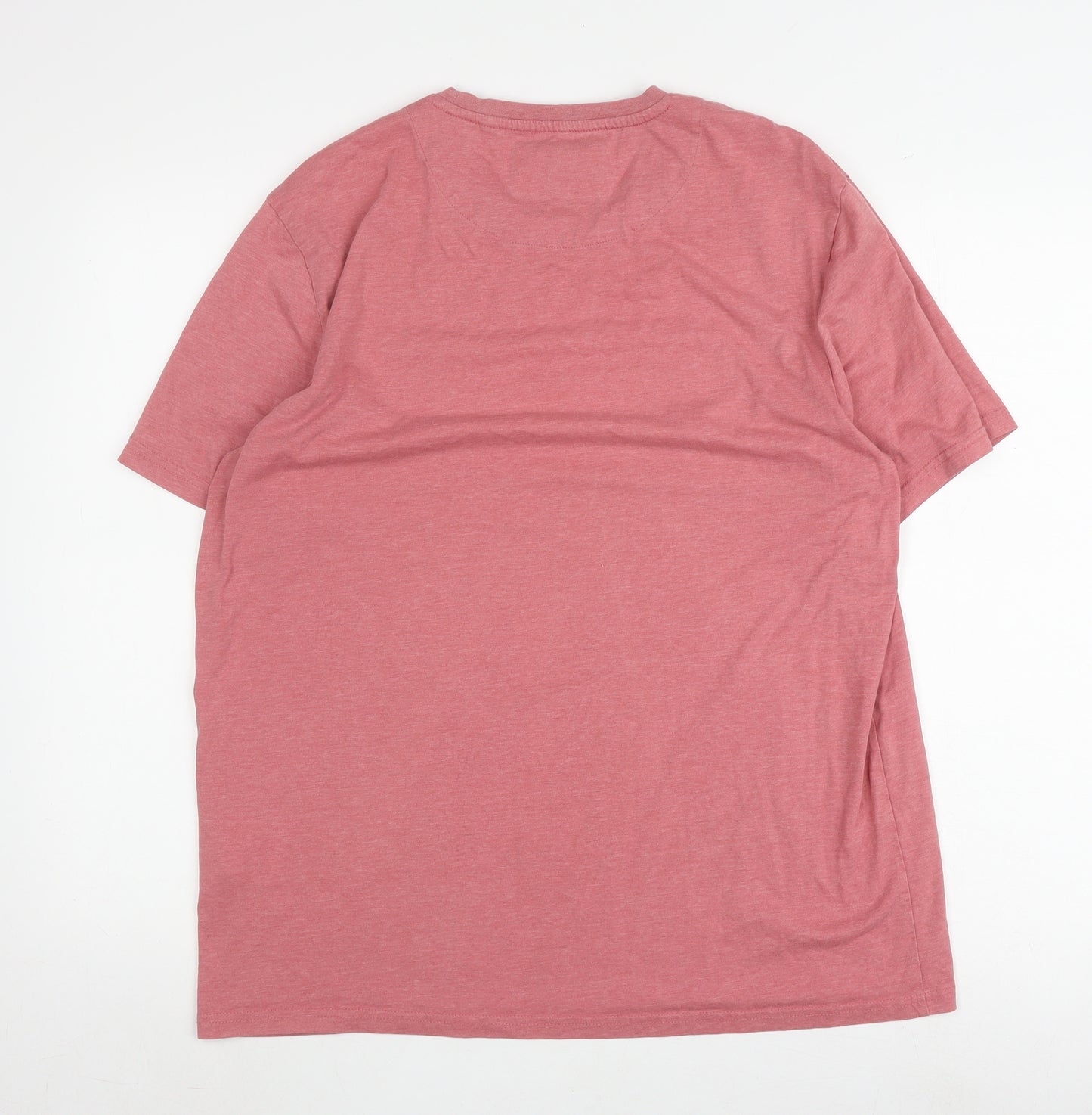 Lyle & Scott Pink Crew Neck T-Shirt for Men XL