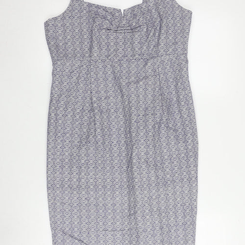 Noa Noa Women's Blue Sleeveless Geometric Dress M