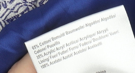 Noa Noa Women's Blue Sleeveless Geometric Dress M