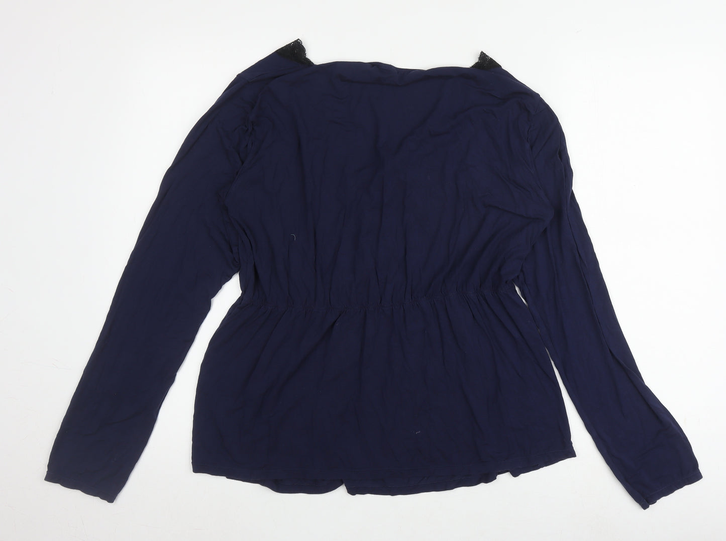 Hush Women's Blue XL Long Sleeve Tunic Blouse