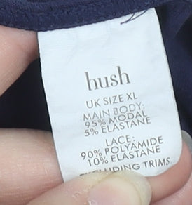 Hush Women's Blue XL Long Sleeve Tunic Blouse