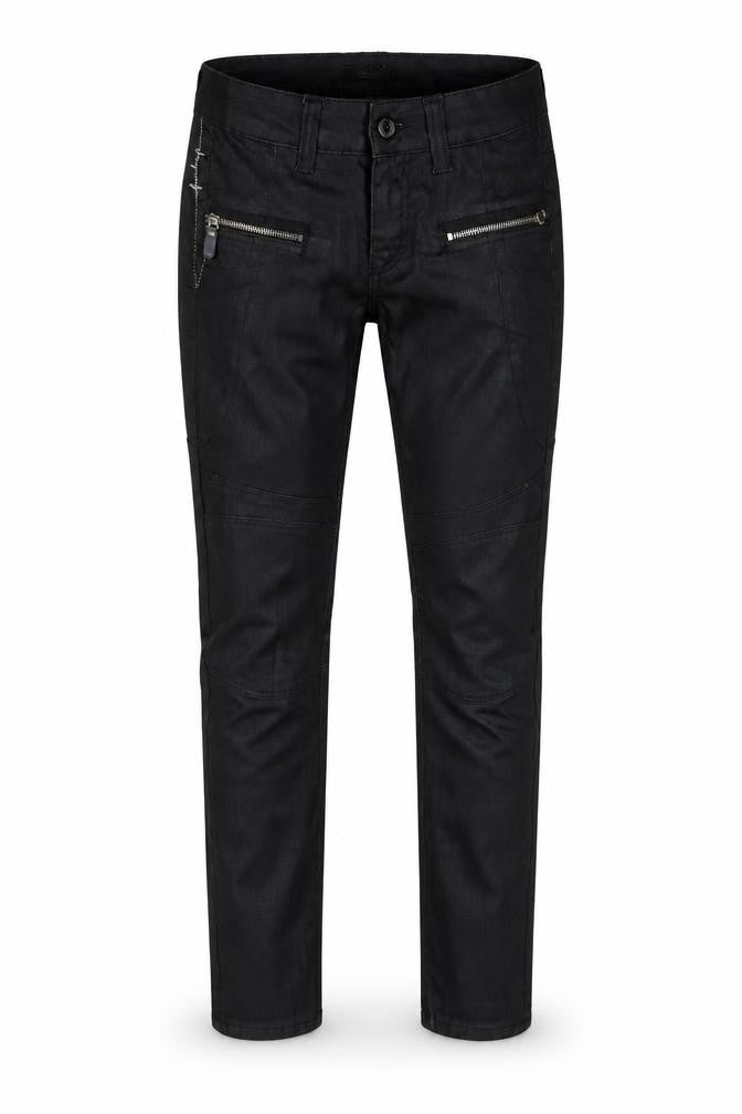 Front view of Firetrap Men's Black Slim Tapered Jeans, size 29, Perfect Fit