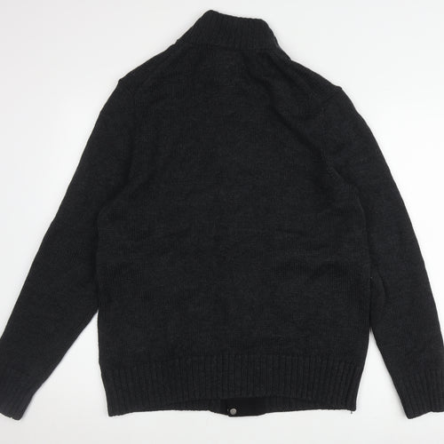 Banana Republic Men's Black Wool Knit Jacket Medium
