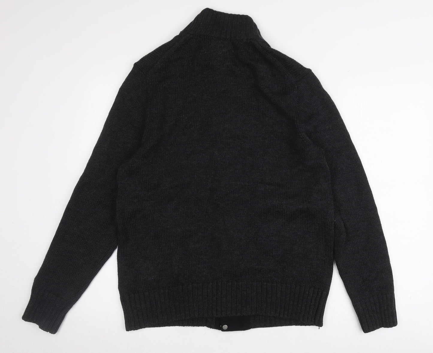 Banana Republic Men's Black Wool Knit Jacket Medium