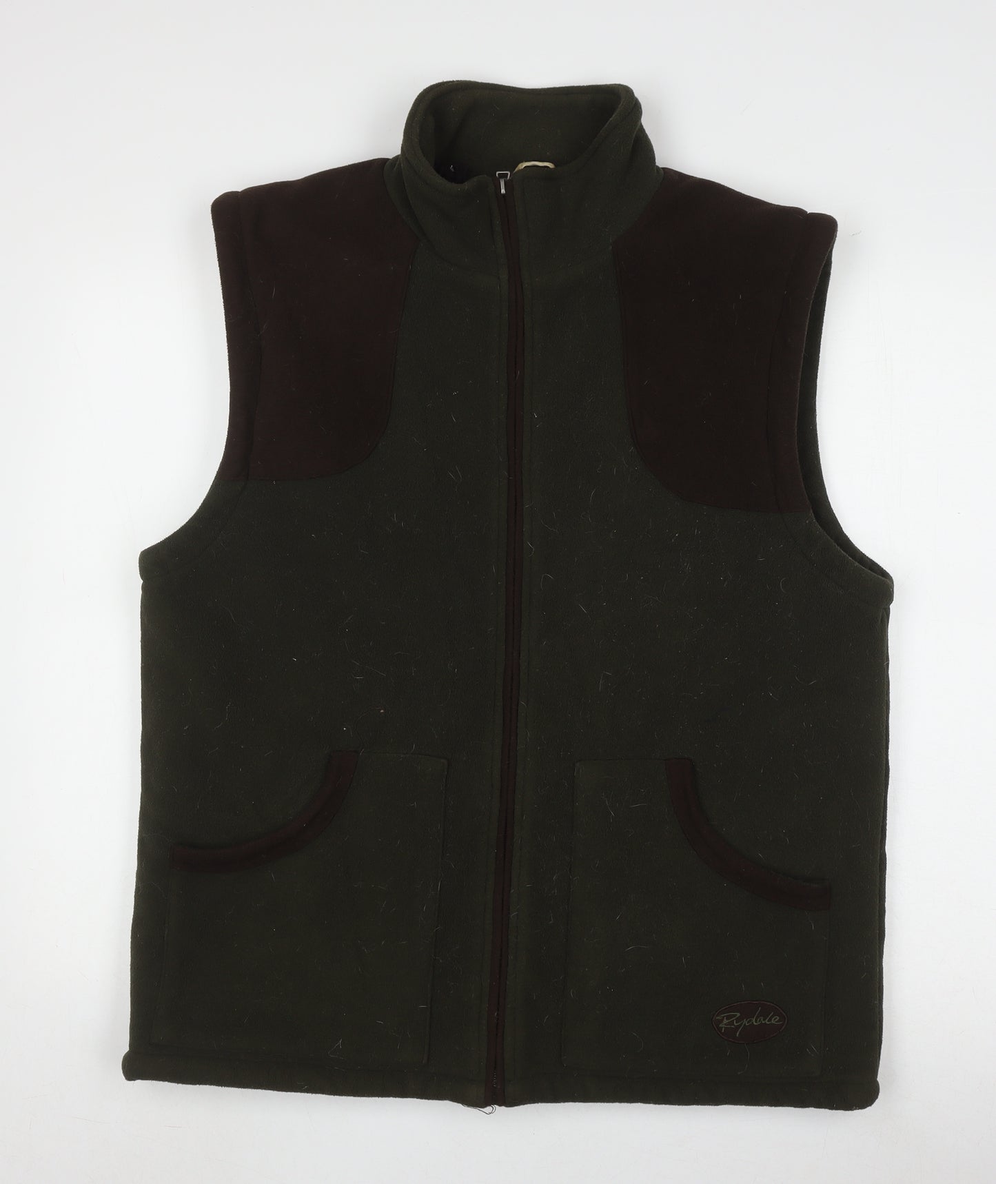 Rydale Men's Green Fleece Waistcoat with Zip Pockets