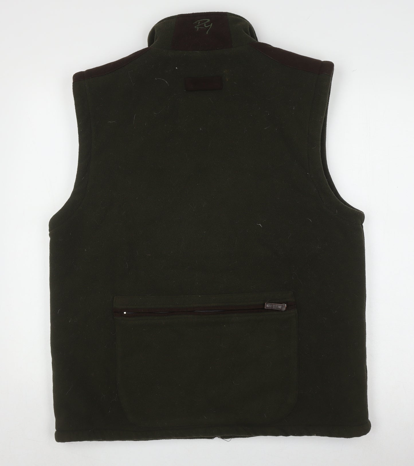 Rydale Men's Green Fleece Waistcoat with Zip Pockets